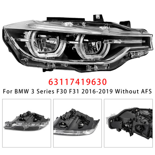 2016-2019 BMW 3 Series F30 320i 330i 340i Right LED Headlight 63117419630 Generic