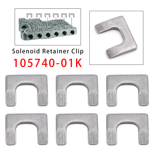 2007+ 10L80 10L90 10R80 Transmission Valve Body 6PCS Solenoid Retainer Clip 105740-01K Generic