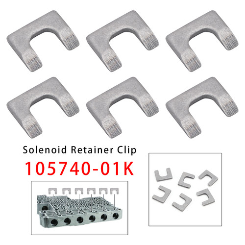 2007+ 10L80 10L90 10R80 Transmission Valve Body 6PCS Solenoid Retainer Clip 105740-01K Generic