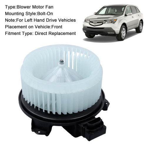 HVAC Blower Motor Fan Front 8710360330 For Nissan Ford Edge Fusion Acura