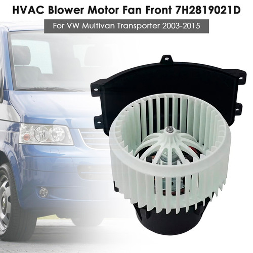 2007-2015 VW California T5 Camper HVAC Blower Motor Fan Front 7H2819021D Generic