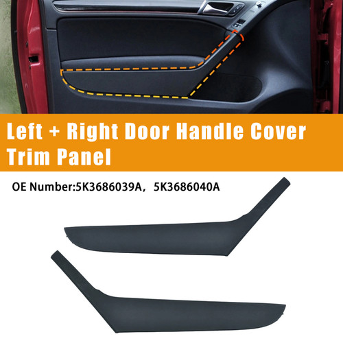 2009-2013 VW Golf 6 Coupe Left+Right Door Handle Cover Trim Panel 5K3686039A 5K3686040A Generic