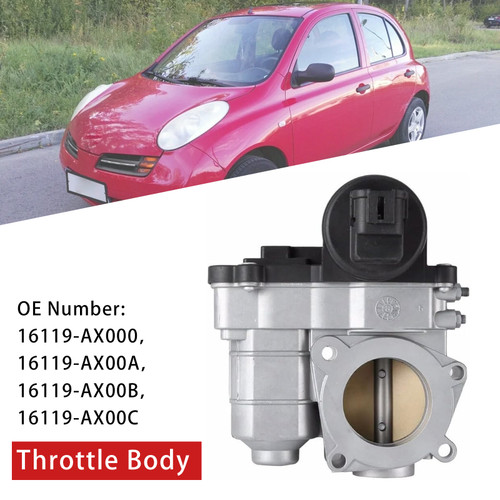 2003-2012 Nissan Micra III (K12) Throttle Body 16119-AX000 Generic