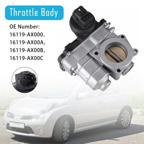 2003-2012 Nissan Micra III (K12) Throttle Body 16119-AX000 Generic