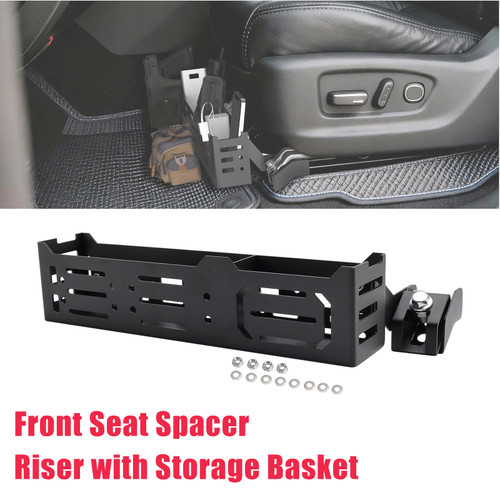 2003-2023 Toyota Tacoma 4Runner Front Seat Spacer Riser with Storage Basket Generic