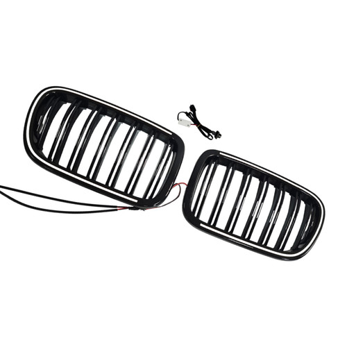2010-2014 BMW X3/X4 F25/F26 Front Bumper Kidney Grille Gloss Black Generic