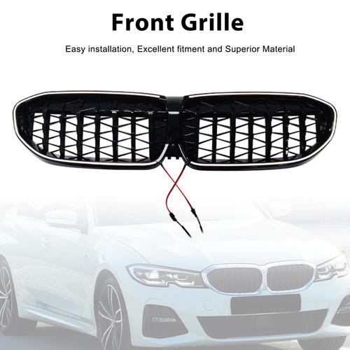 2019-2022 BMW 3 Series G20 G28 Diamond Kidney Grille 51138072085 Generic