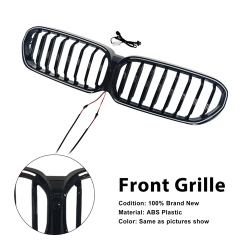 2021-2024 BMW 5 Series G30 G31 G38 Front Kidney Grille Gloss Black Generic