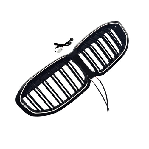 2019-2024 BMW 1 Series F40 Double Slat Kidney Grille Gloss Black Generic