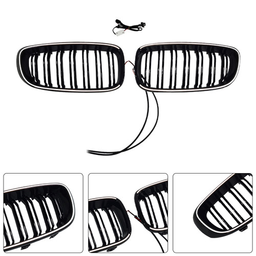 2013-2019 BMW 3 Series F34 GT Dual Slat Front Bumper Grille Generic