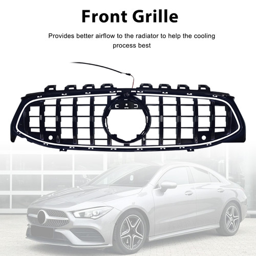 2020-2024 MERCEDES BENZ CLA-CLASS W118 C118 Front Bumper Grille Black Generic