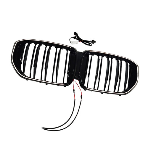 2024 BMW X5 G05 G18 Front Bumper Grille Black Gloss Black Generic