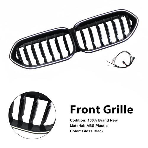 2020-2023 BMW 2 Series Gran Coupe F44 Front Bumper Grille Gloss Black Generic