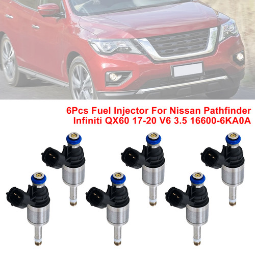 2017-2020 Infiniti QX60 6Pcs Fuel Injector 16600-6KA0A Generic