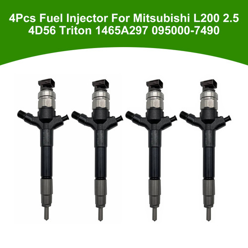 Mitsubishi L200 2.5 4D56 Triton 4Pcs Fuel Injector 1465A297 095000-7490 Generic