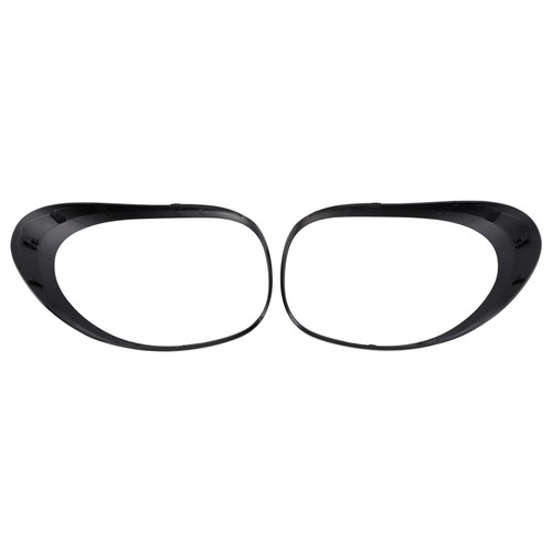 2014-2020 Fiat 500L Left+Right Rear Taillight Lamp Trim Ring Black Generic