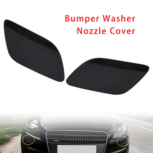 2010-2015 Audi Q7 Left+Right Front Bumper Headlight Washer Cover Nozzle Cap 4L0955275G 4L0955276G Generic