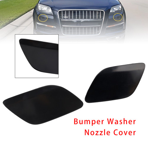 2010-2015 Audi Q7 Left+Right Front Bumper Headlight Washer Cover Nozzle Cap 4L0955275G 4L0955276G Generic