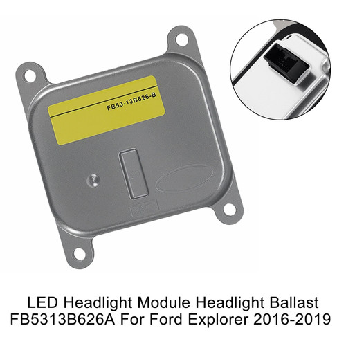 2016-2019 Ford Explorer LED Headlight Module Headlight Ballast FB5313B626A Generic
