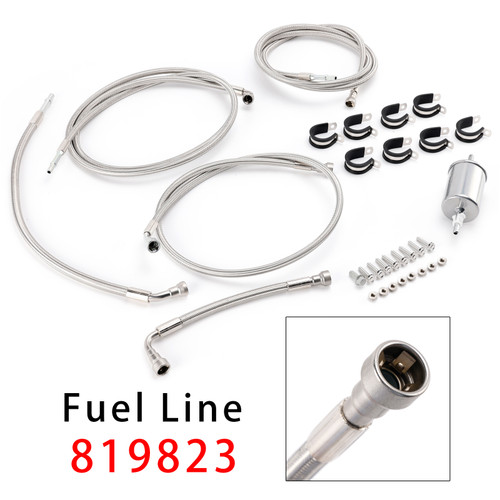 Flexible Stainless Steel Braided Fuel Line Kit 819823 For Tahoe Suburban 1500 2002-2004