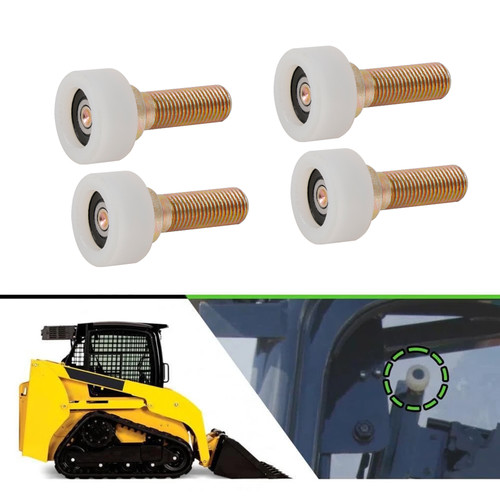 4Pcs Cab Door Roller AT319018 Fits For John Deere Skid Steer 240 250 260 270