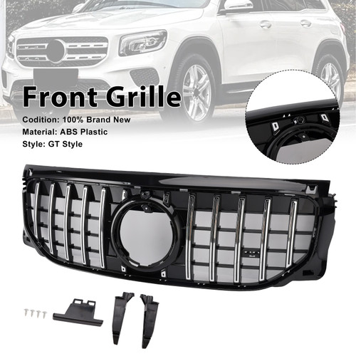 2024+ Mercedes Benz GLB-Class X247 GLB200 GLB250 Chrome+Black Front Bumper Grille Generic