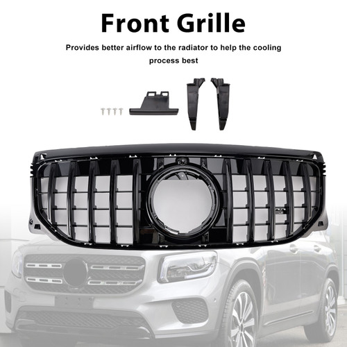 2024+ Mercedes Benz GLB-Class X247 GLB200 GLB250 Black Front Bumper Grille Generic