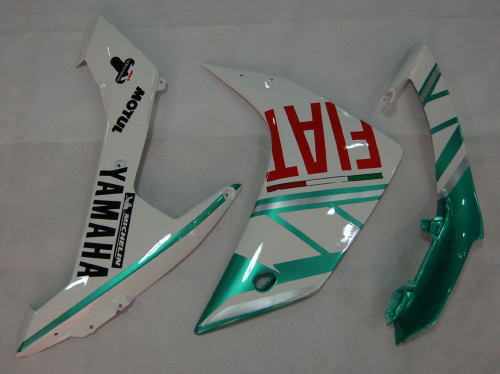 Fairings Yamaha YZF-R1 Green Emerald White FIAT Racing (2007-2008)