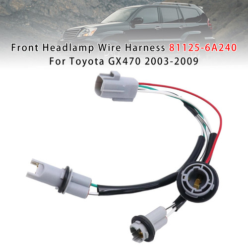 2003-2009 Lexus GX470 Front Headlamp Wire Harness 81125-6A240 Generic