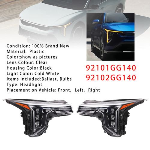 2024-2025 KIA K4 LED Left+Right Headlight 92101GG140 92102GG140 Generic