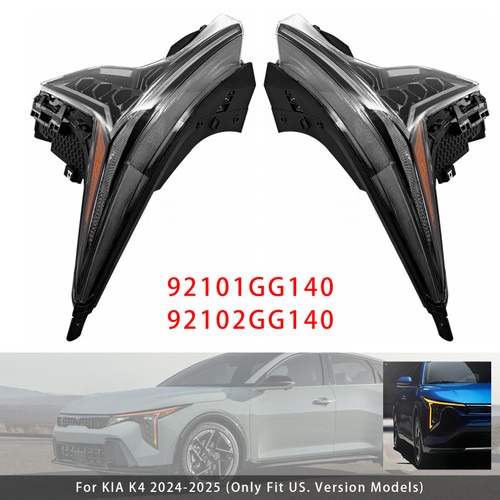 2024-2025 KIA K4 LED Left+Right Headlight 92101GG140 92102GG140 Generic