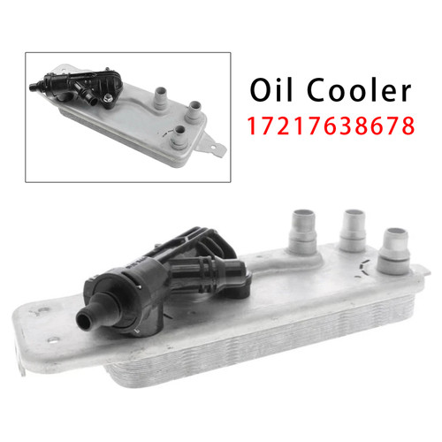 2010-2017 BMW 535i 640i 740i 750i 760Li Transmission Oil Cooler Heat Exchanger w/ Thermostat 17217638678 Generic