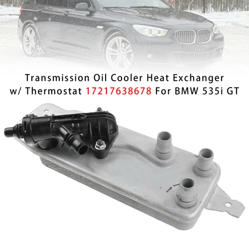 2012-2016 BMW ActiveHybrid 5/ 7 Transmission Oil Cooler Heat Exchanger w/ Thermostat 17217638678 Generic