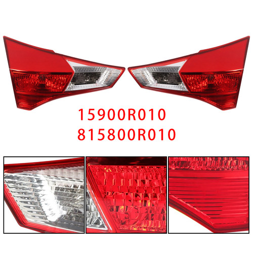 2013-2015 Toyota RAV4 Left+Right Rear Inner Halogen Tail Light Assembly 15900R010 815800R010 Generic