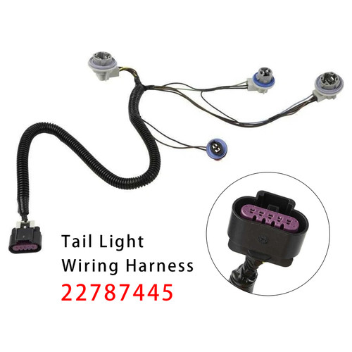 2007-2014 GMC Yukon Rear Tail Light Wiring Harness 22787445 Generic