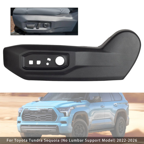 2022-2026 Toyota Tundra Sequoia Left Driver Seat Track Cover Panel Without Lumbar Support Generic