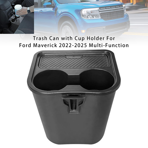 2022-2025 Ford Maverick Trash Can with Cup Holder Multi-Function Generic