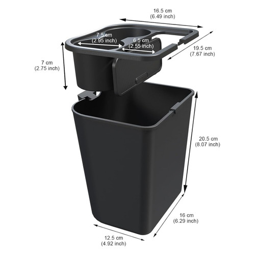 2022-2025 Ford Maverick Trash Can with Cup Holder Multi-Function Generic