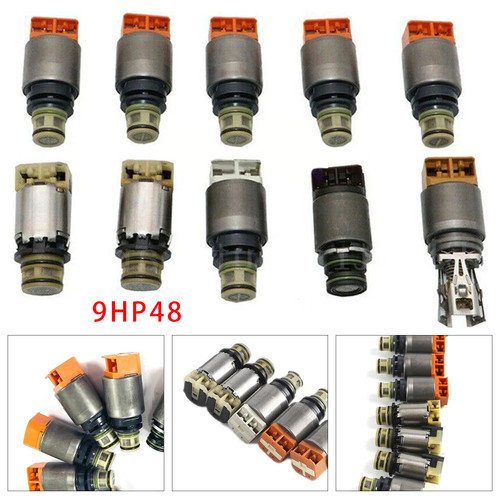 10PCS 9HP48 Auto Transmission Gearbox Solenoid Kit For Landrover Dodge Acura