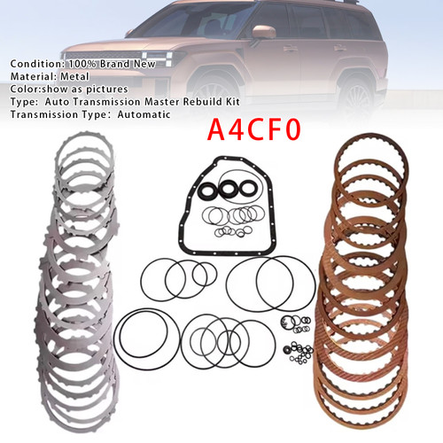 A4CF0 Auto Transmission Master Rebuild Kit Friction Disc Gasket For Hyundai Kia