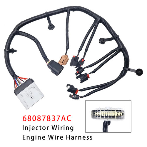 2013-2024 Dodge Ram 1500 Injector Wiring Engine Wire Harness 68087837AC Generic