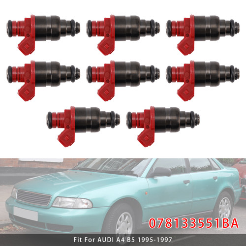 1995-1997 AUDI A4 B5 8Pcs Fuel Injector 078133551BA 852-12177 Generic