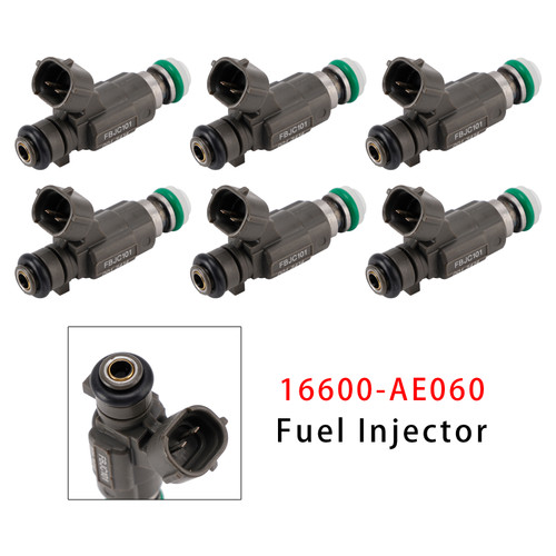 2002-2005 Nissan Altima Maxima Murano 6Pcs Fuel Injector 16600-AE060 Generic