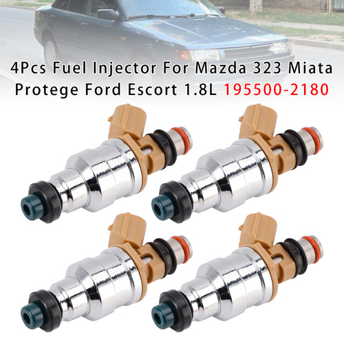 1995-1996 Kia Sephia 1.8L 4Pcs Fuel Injector 195500-2180 Generic