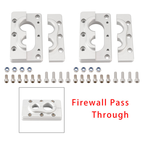 2 Pack Aluminum Fire Wall Pass Through Raw Bracket For Holley Terminator x Max
