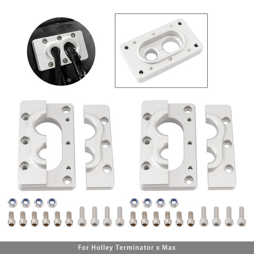 2 Pack Aluminum Fire Wall Pass Through Raw Bracket For Holley Terminator x Max