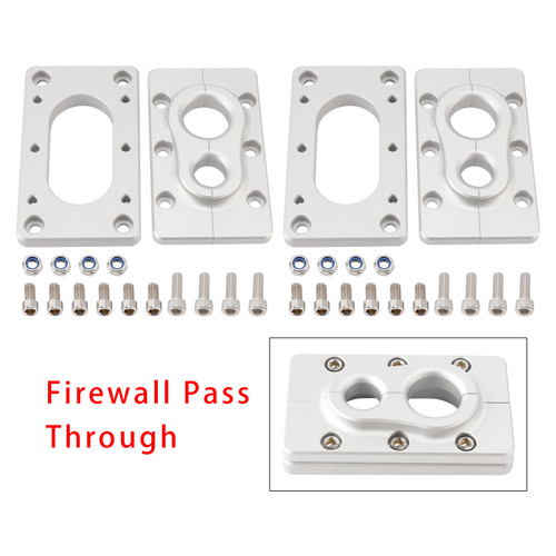 2 Pack Aluminum Fire Wall Pass Through Raw Bracket For Holley Terminator x Max