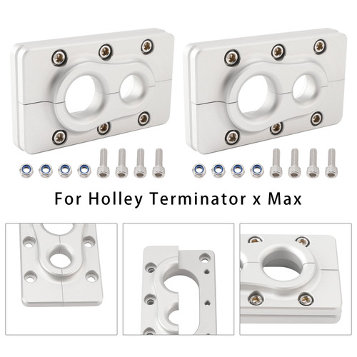2 Pack Aluminum Fire Wall Pass Through Raw Bracket For Holley Terminator x Max
