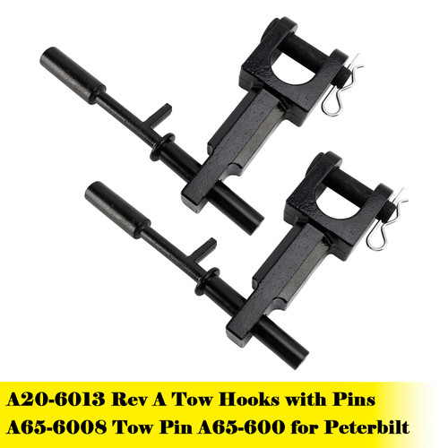 A20-6013 Rev A Tow Hooks with Pins A65-6008 Tow Pin A65-600 for Peterbilt