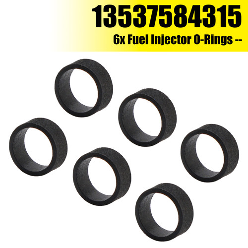6x Fuel Injector O-Rings 13537584315 for BMW E88 E90 E92 E60 E70 F10